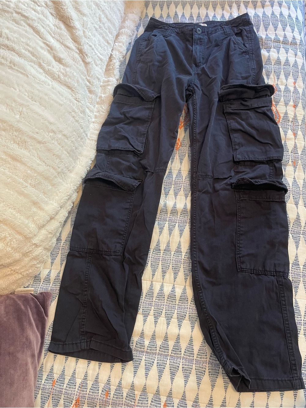 Navy Cargo Pants - Durable Utility Style